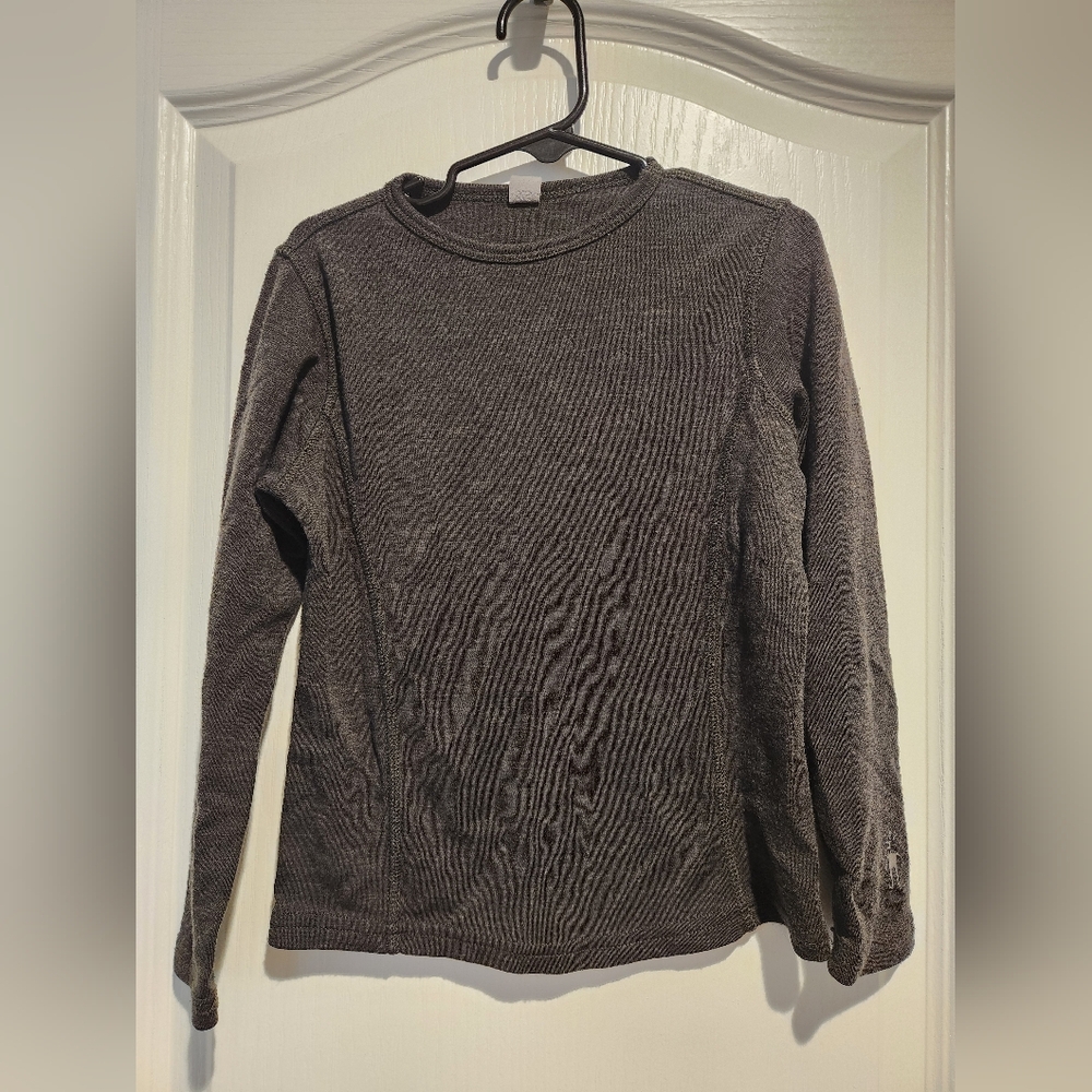 Gray Kids' Smartwool Long Sleeve